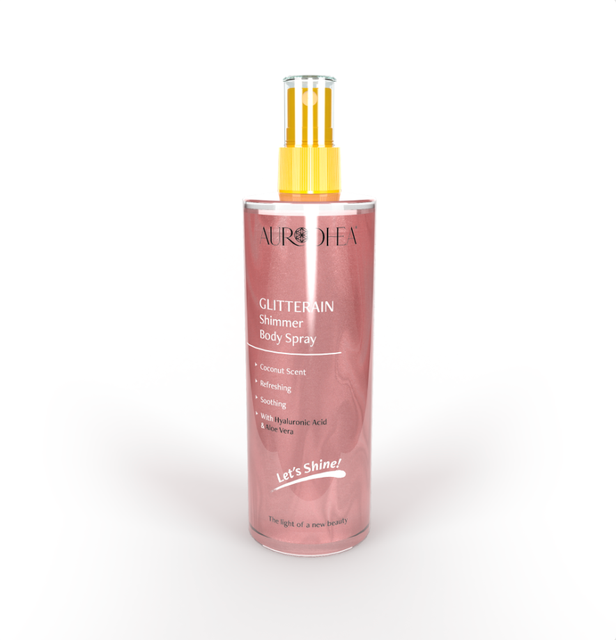 Glitterain – Pink Shimmer Body Spray (mit Kokosduft)