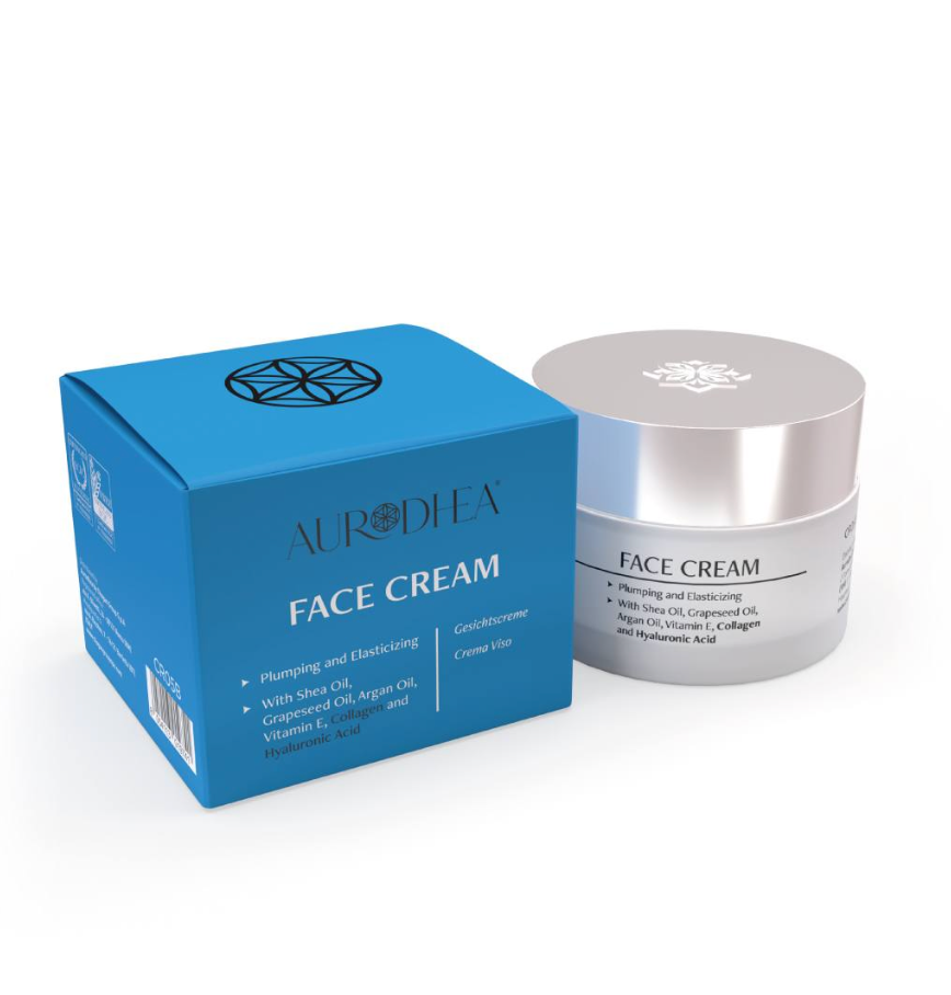 Face cream with collagen and hyaluronic acid