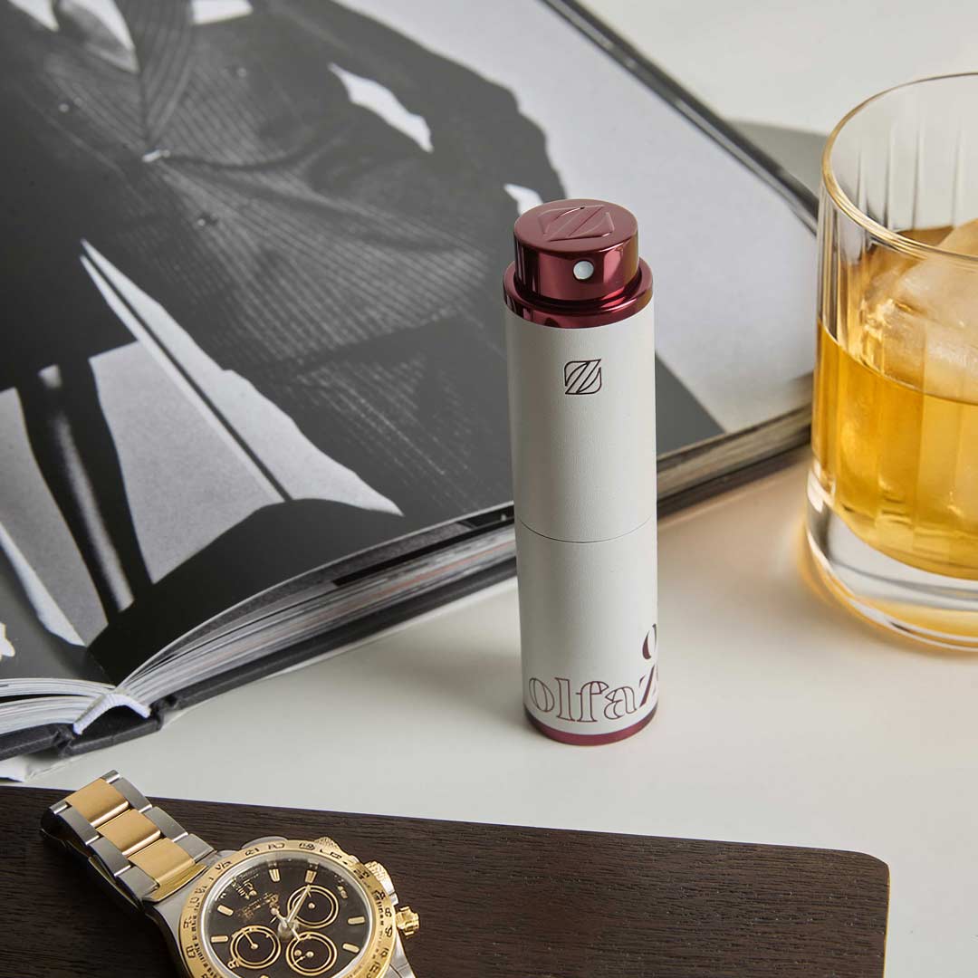 Parfüm-Taschenetui – Modern - Taubengrau