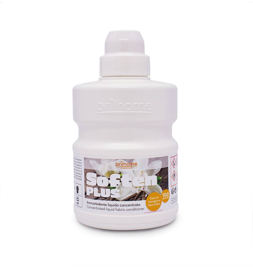 Soften Plus „goldene Vanille“ – Konzentrierter Flüssiger Weichspüler 100 Wäschen (VEGAN) 500 ml